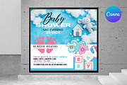 Printable Baby Shower Invitation, a Graphic by graphicforest (Thumbnail 1 of 3)