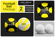 Football Ball Mockup, a Product Mockup by Bartama Graphic (Thumbnail 1 of 3)