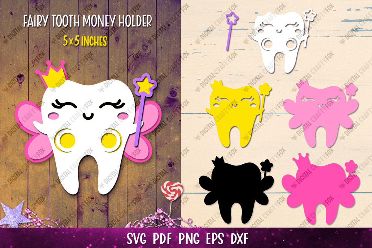 Tooth Fairy Money Holder Bundle, an Illustration by Digital_Craftyfox (Photo 14 of 19)