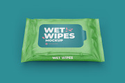 Wet wipes mockup. Half side view, a Packaging Mockup by easymock (Thumbnail 7 of 7)