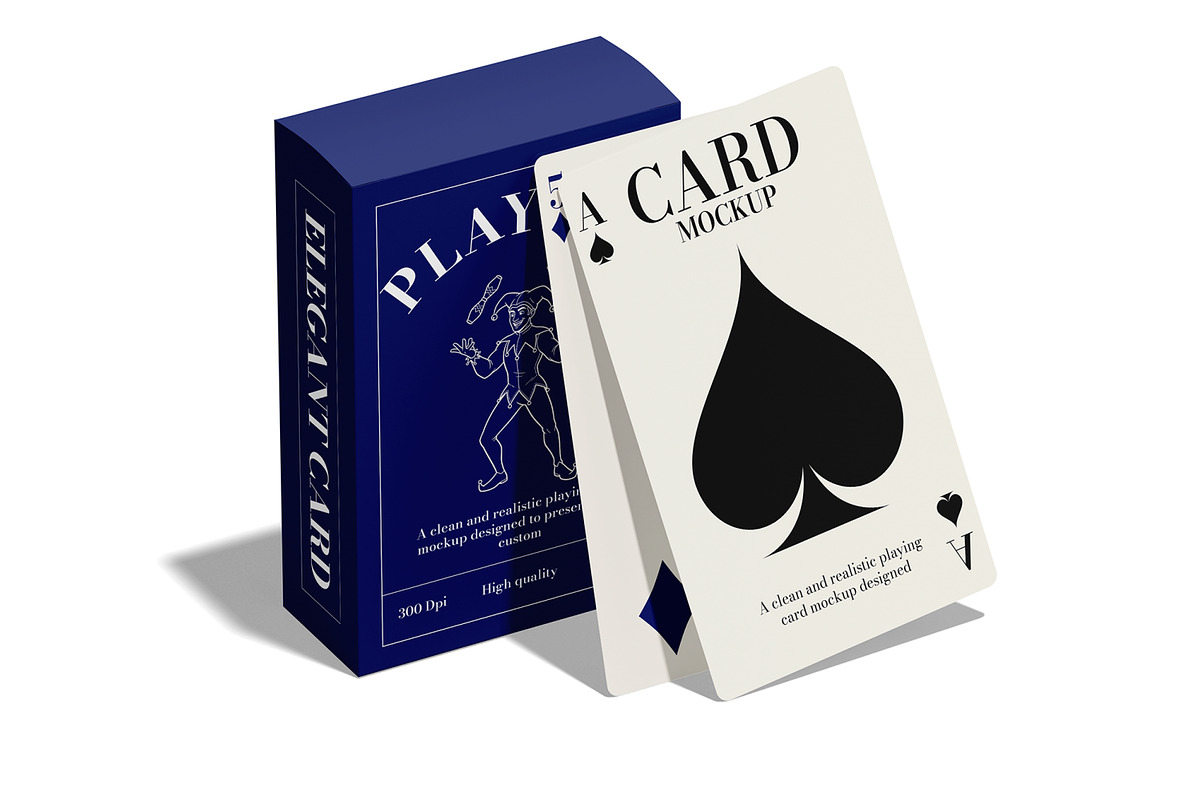 Playing Card Mockup, an Advertising Mockup by Unerispace (Photo 2 of 5)