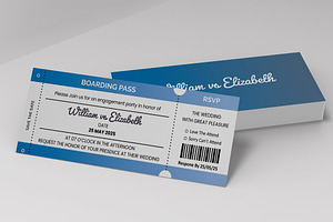 Wedding Invitation Ticket 2023, a Stationery Template by MightyDesign