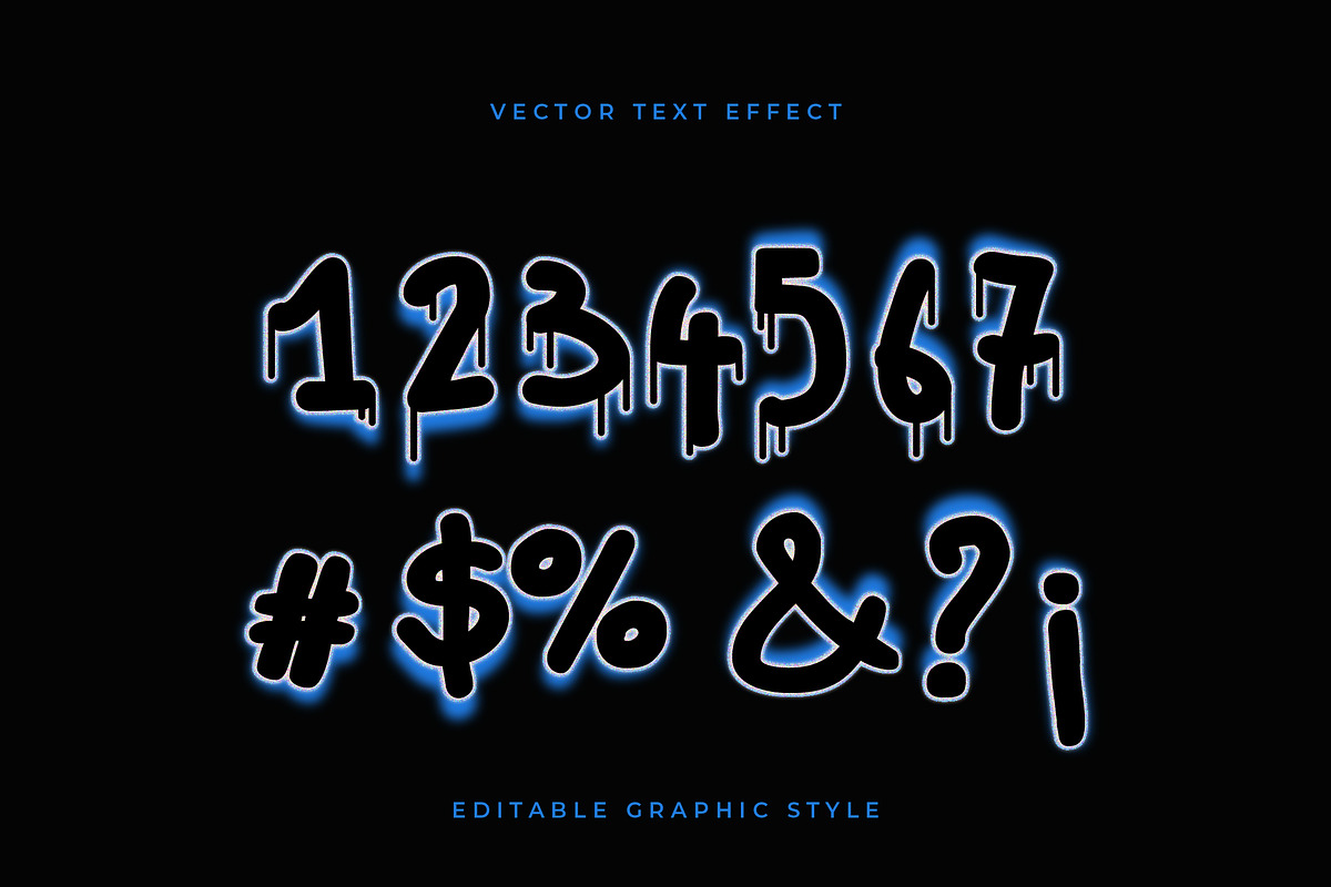 Graffiti Neon Dripping Text Effect preview 2