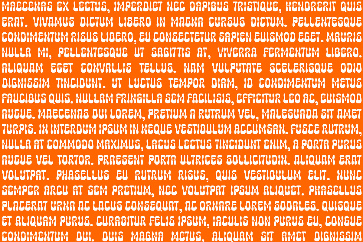 BrownyGroove - a retro psychedelic, a Sans Serif Font by Brainware Graphic (Photo 9 of 10)