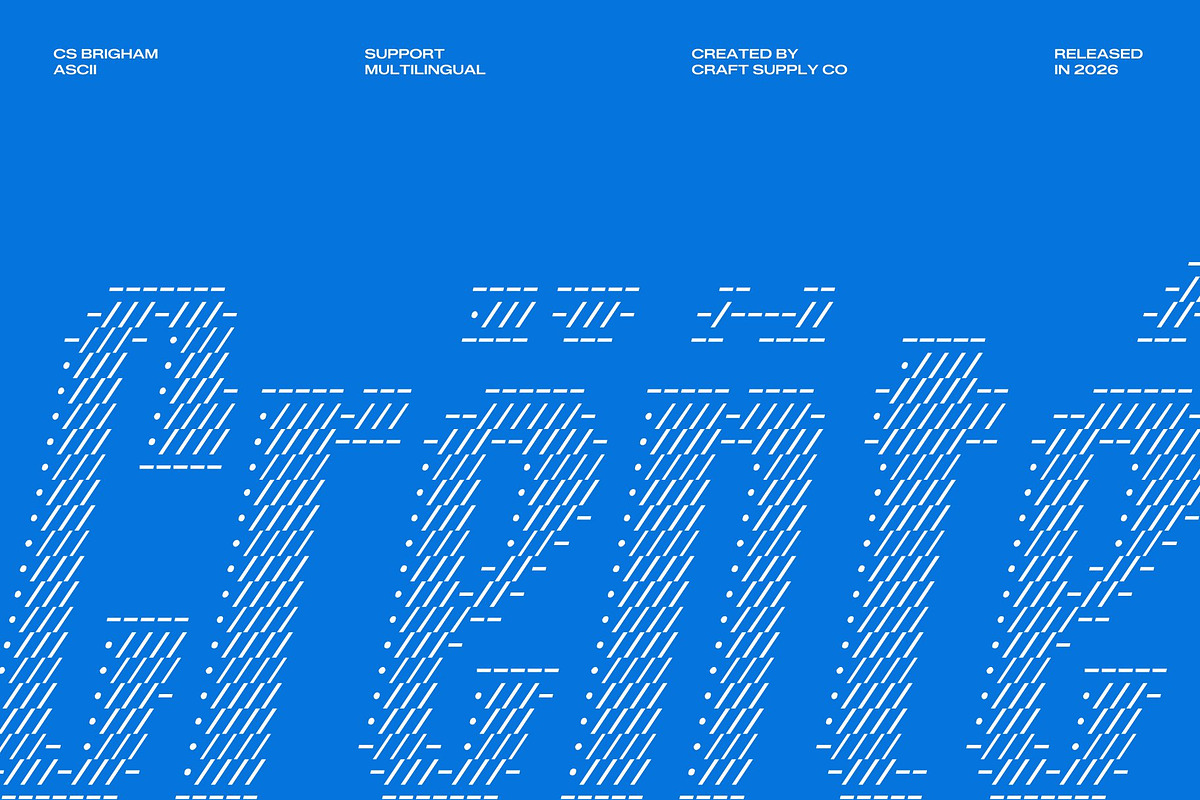 CS Brigham Ascii, a Sans Serif Font by Craft Supply Co. (Photo 7 of 8)
