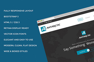 Antarctic Bootstrap Site Theme