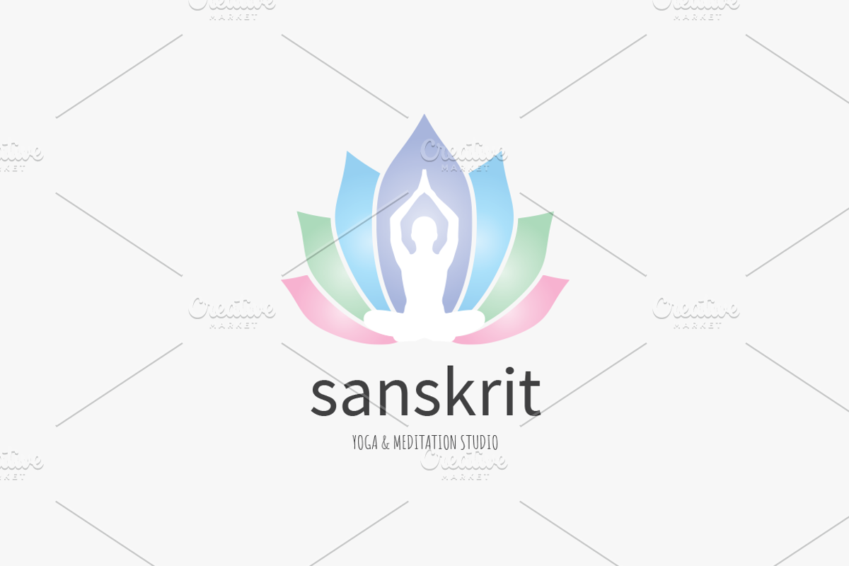 Sanskrit Yoga Logo, a Branding & Logo Template by GLXY (Photo 1 of 4)