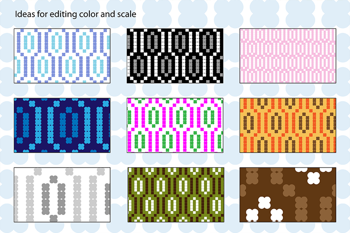 Small Seamless Geometric Patterns, a Pattern Graphic by Melissa Held ...