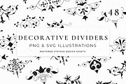 Vintage Dividers and Borders, a Decorative Illustration by Century Library (Thumbnail 1 of 6)