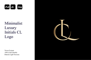 Minimalist Luxury Initials CL Logo, a Branding & Logo Template by Luxury Logos