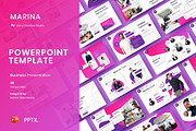 Marina - Business Google Slide Templ, a Presentation Template by Dens Creative Studio (Thumbnail 1 of 6)