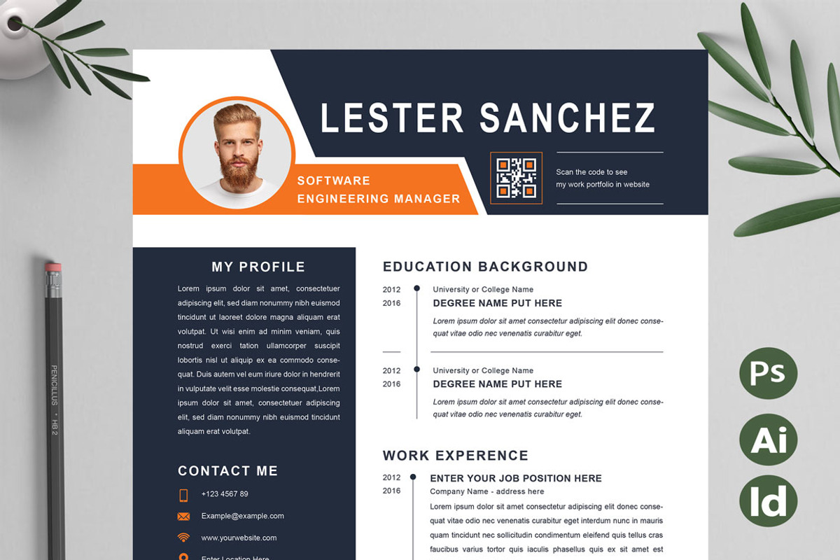 Professional CV | Minimalist Resume, a Resume Template by Attractive Resume (Photo 1 of 3)