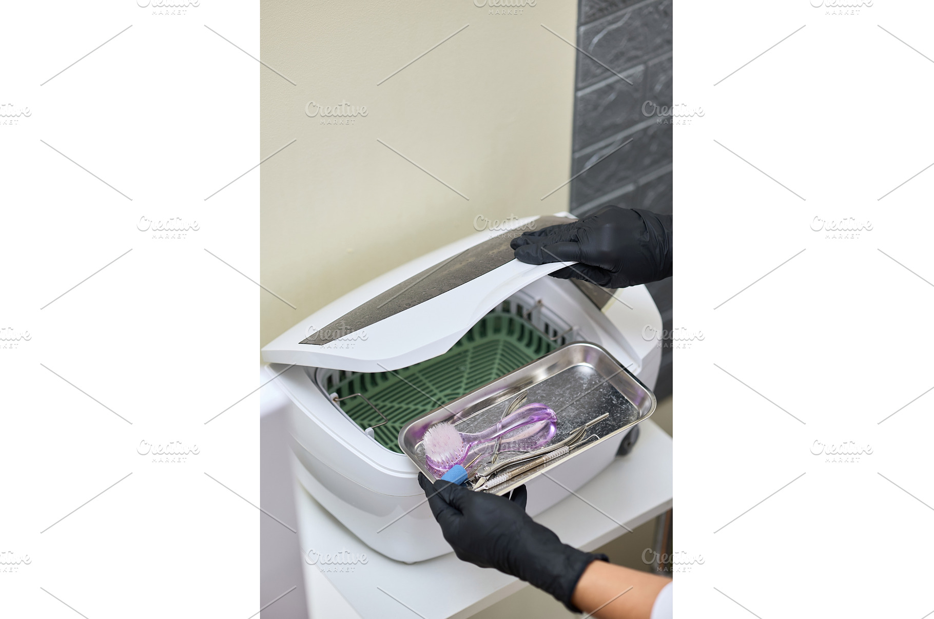 Sterilization of manicure and, a Health & Medical Photo by wip3out