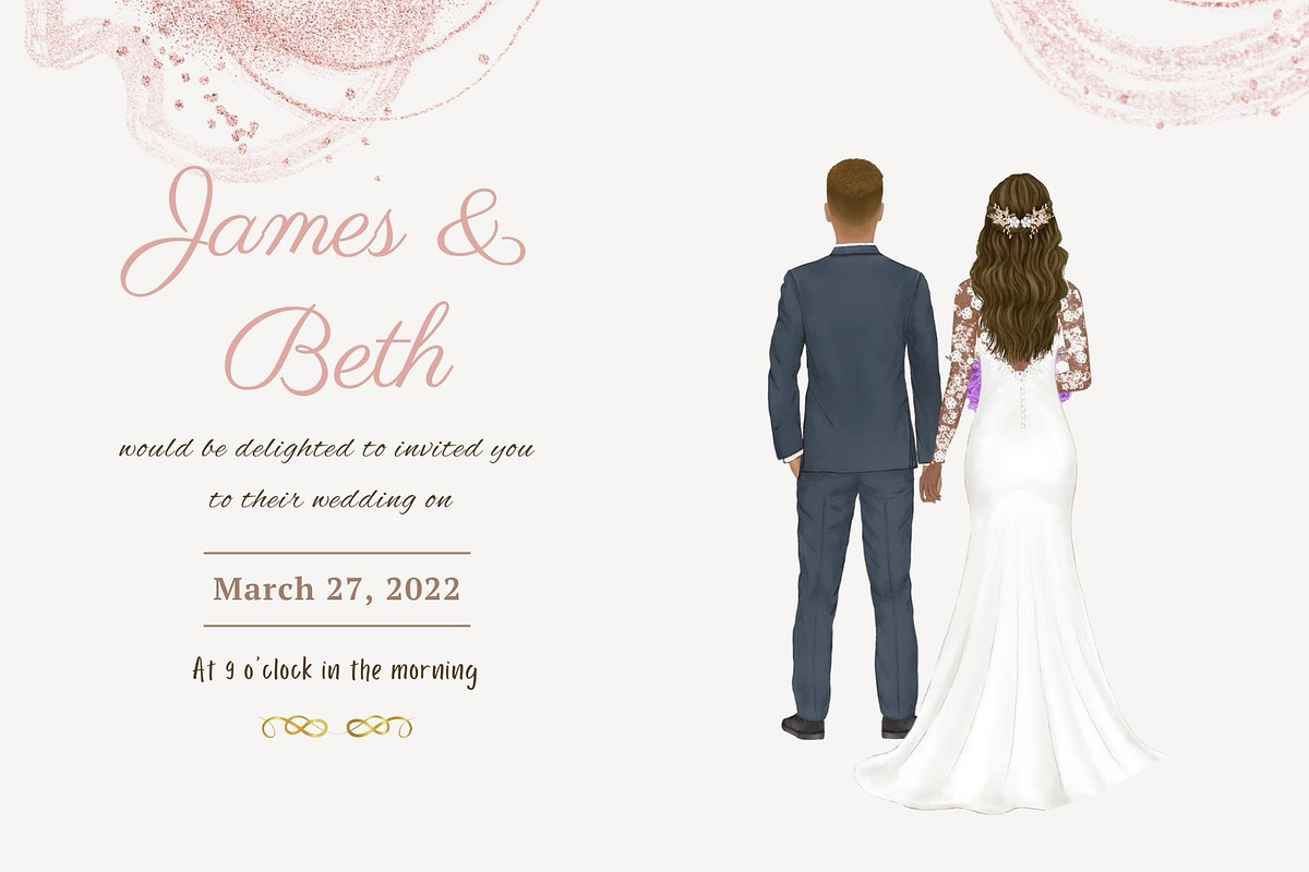 Bride Groom Clipart, a Person Illustration by ColorfulPT (Photo 6 of 7)