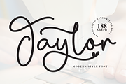Taylor | Script Font, a Handwritten Font by Scratchones (Thumbnail 1 of 9)