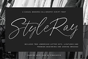 Style Ray | Casual Chic Script Font, a Script Font by Pink Coffie (Thumbnail 1 of 15)