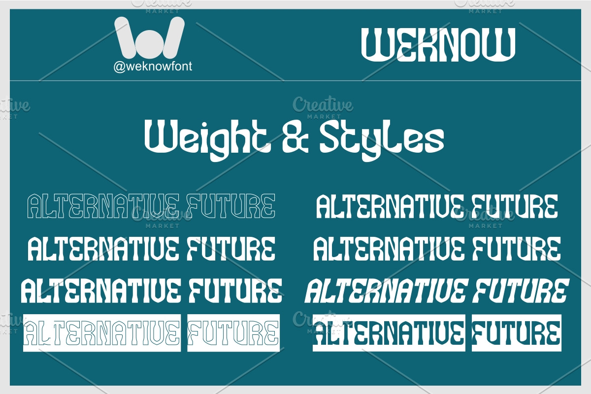 Alternative Future font, a Sans Serif Font by weknow (Photo 7 of 8)