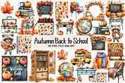 Autumn Back to School Clipart, a Seasonal Illustration by Designworld (Thumbnail 1 of 6)