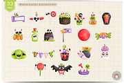 Goose Halloween Watercolor Clipart, an Animal Illustration by Apixsala (Thumbnail 3 of 10)