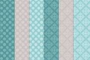 Vintage Blue Christmas Clipart, an Illustration by Amanda Ilkov (Thumbnail 5 of 5)