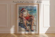 Beach Santa Claus at the Beach Art, a Holiday Photo by PrintablesByFranklyn (Thumbnail 5 of 6)