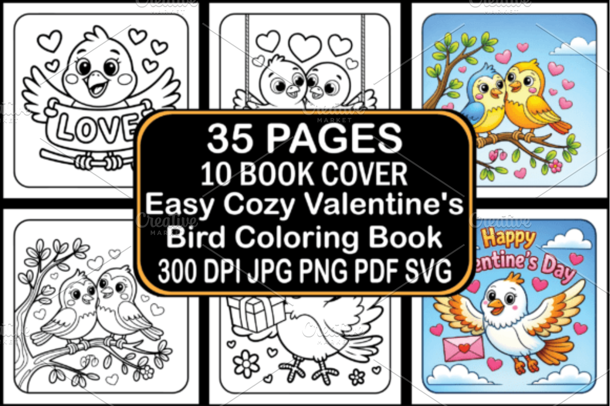 Easy Cozy Valentine's Bird, a Seasonal Illustration by Ink Gallery (Photo 1 of 3)