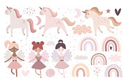 Unicorns and Princess, a Background Graphic by AnnieArt (Thumbnail 2 of 7)