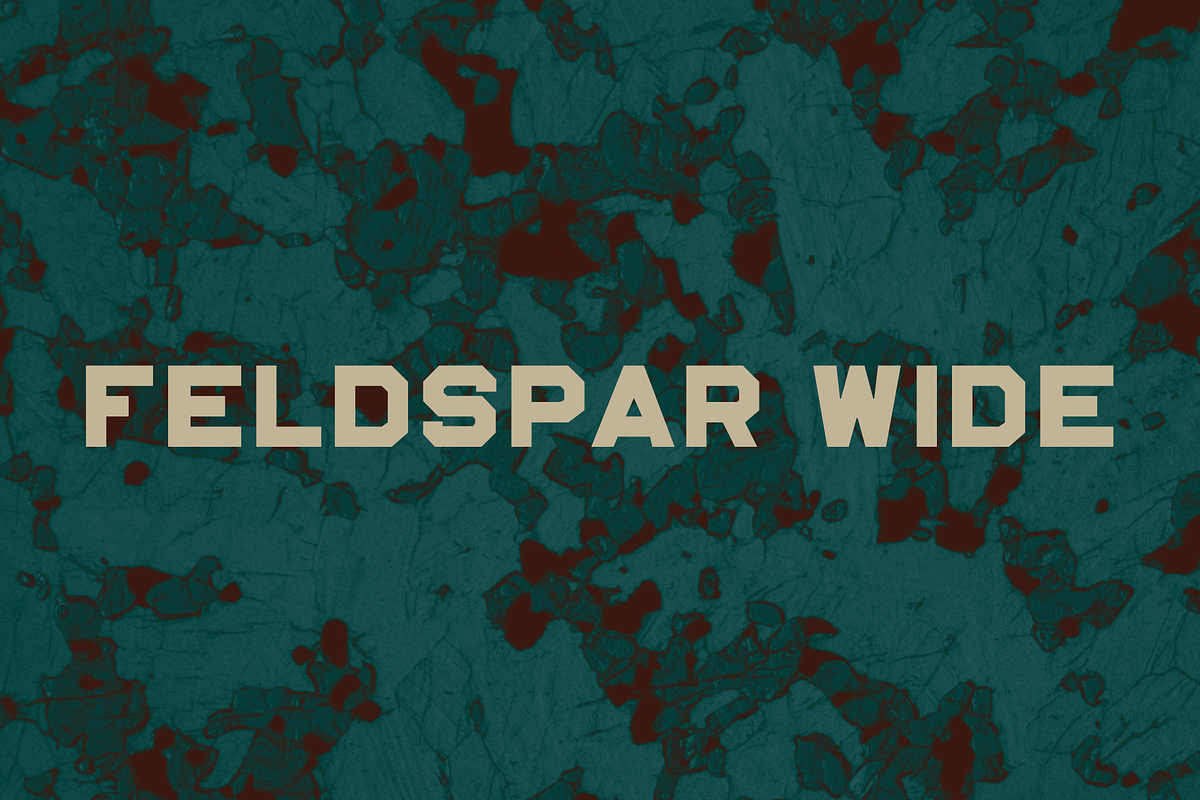 Feldspar Wide - Caps Display Font, a Sans Serif Font by Jacob Waites (Photo 1 of 6)