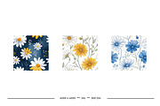 Daisy Retro Art Style Patterns, a Pattern Graphic by karenfoleyphoto (Thumbnail 4 of 5)
