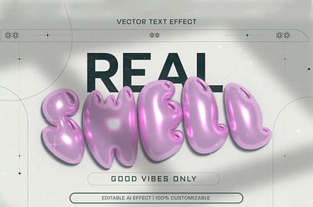 Y2K Glossy Inflated Text Effect, a Layer Style Add-On by wavebreak