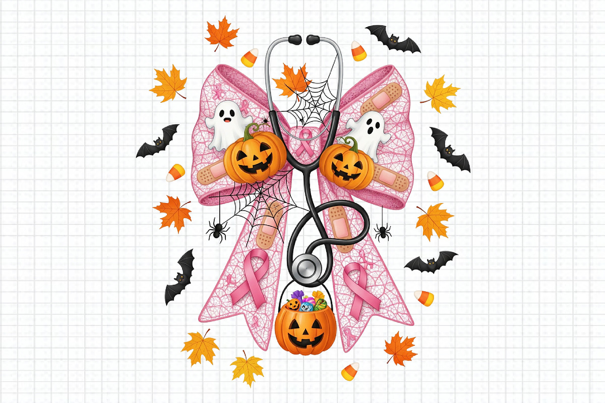 Breast Cancer Nurse Halloween Coquet, an Illustration by Craft Nest (Photo 1 of 6)