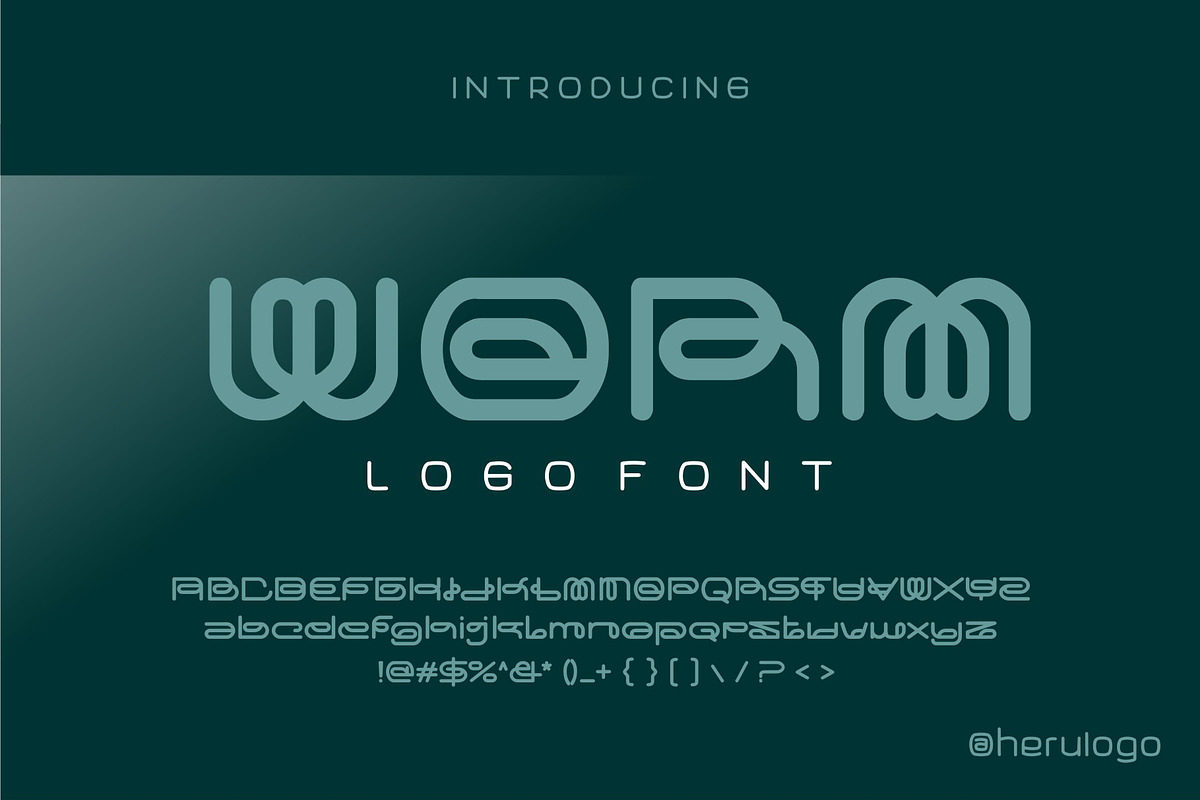 worm typeface