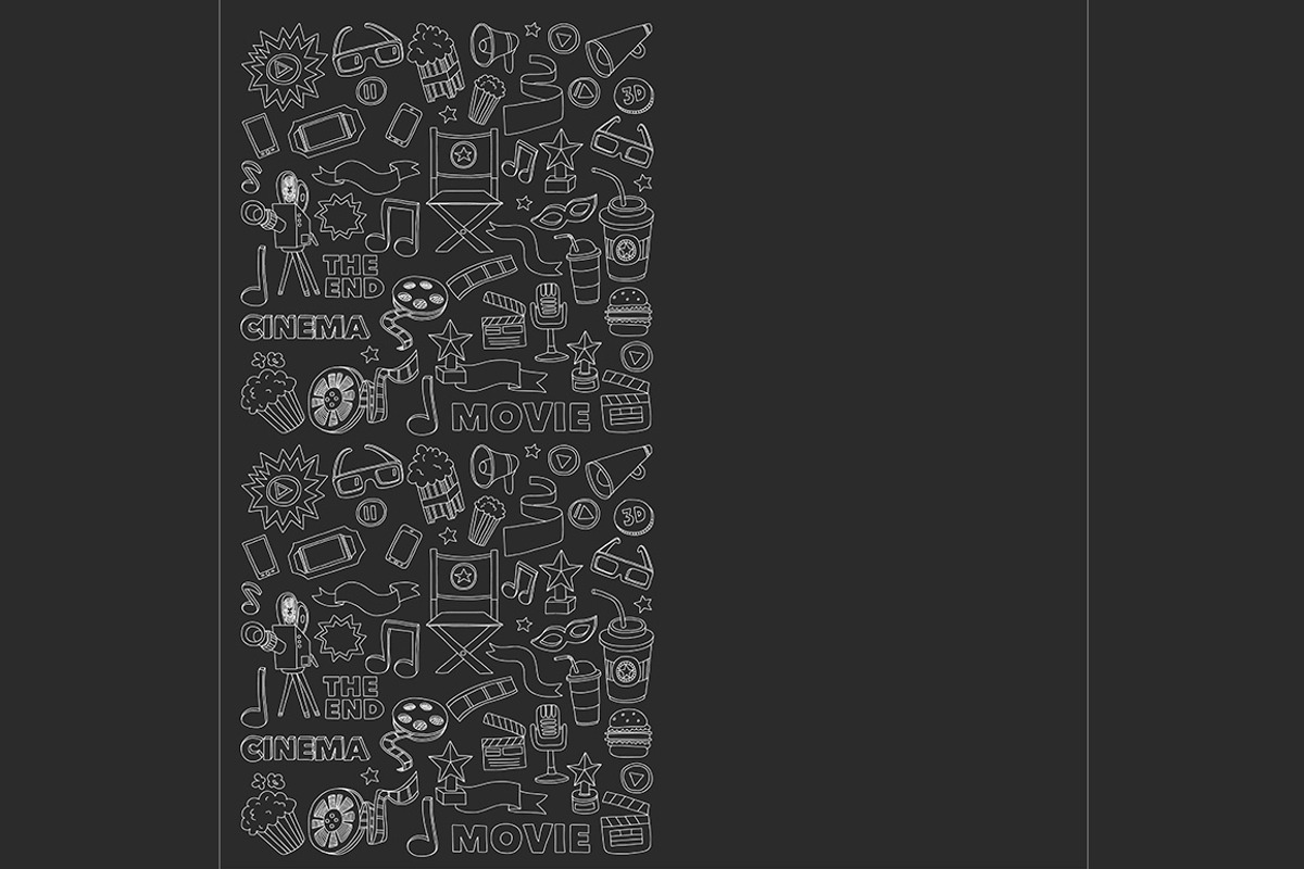 It's movie time! Linear vector set, a Texture Illustration by Art Loft (Photo 3 of 16)