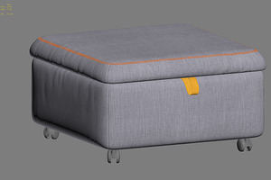 Storage Seat Section 3d Model