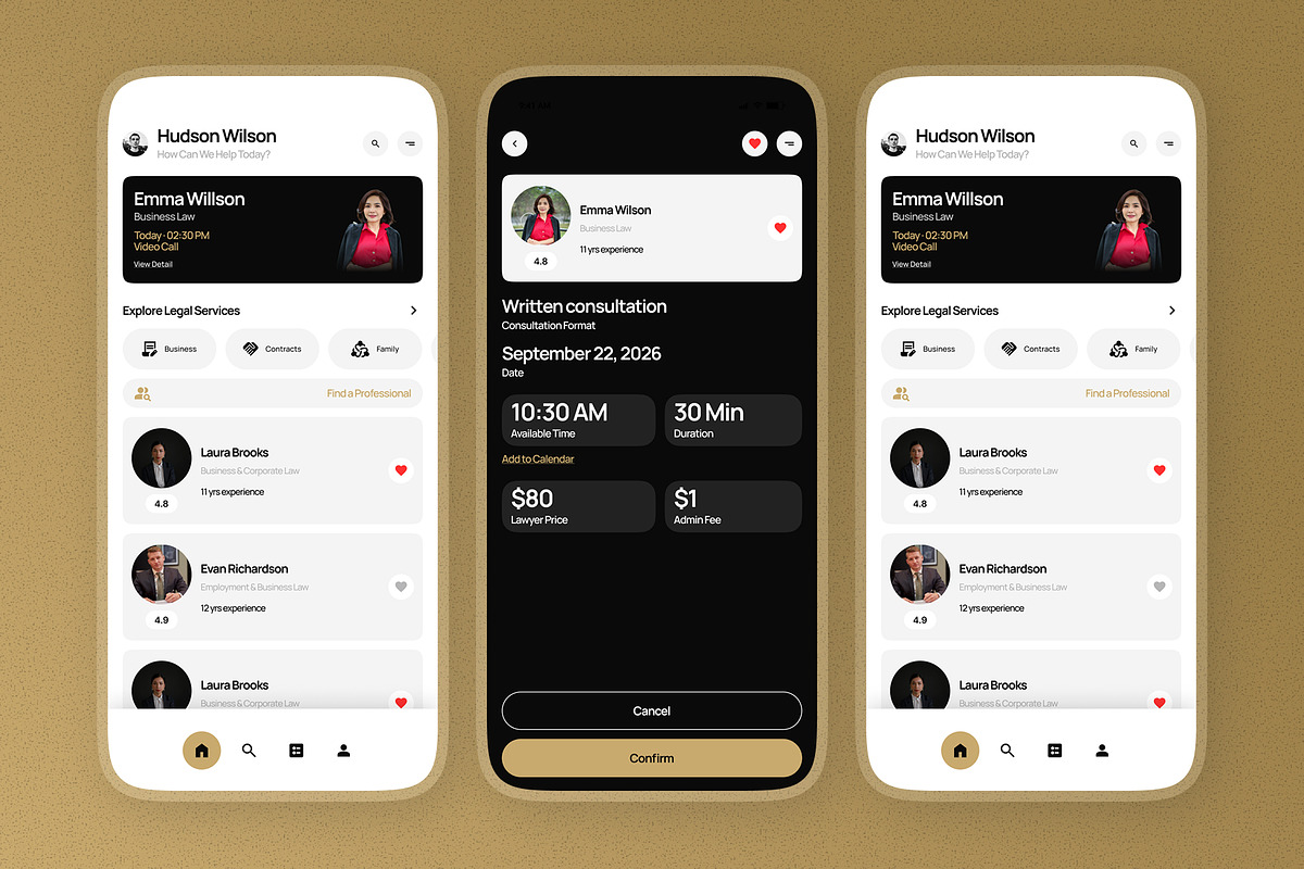 Lexico Legal Consultation Mobile App, an App Template by twinstd (Photo 4 of 5)