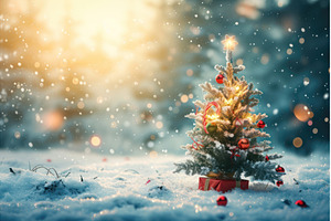 Beautiful small Christmas tree, a Nature Photo by Ungvar Studio