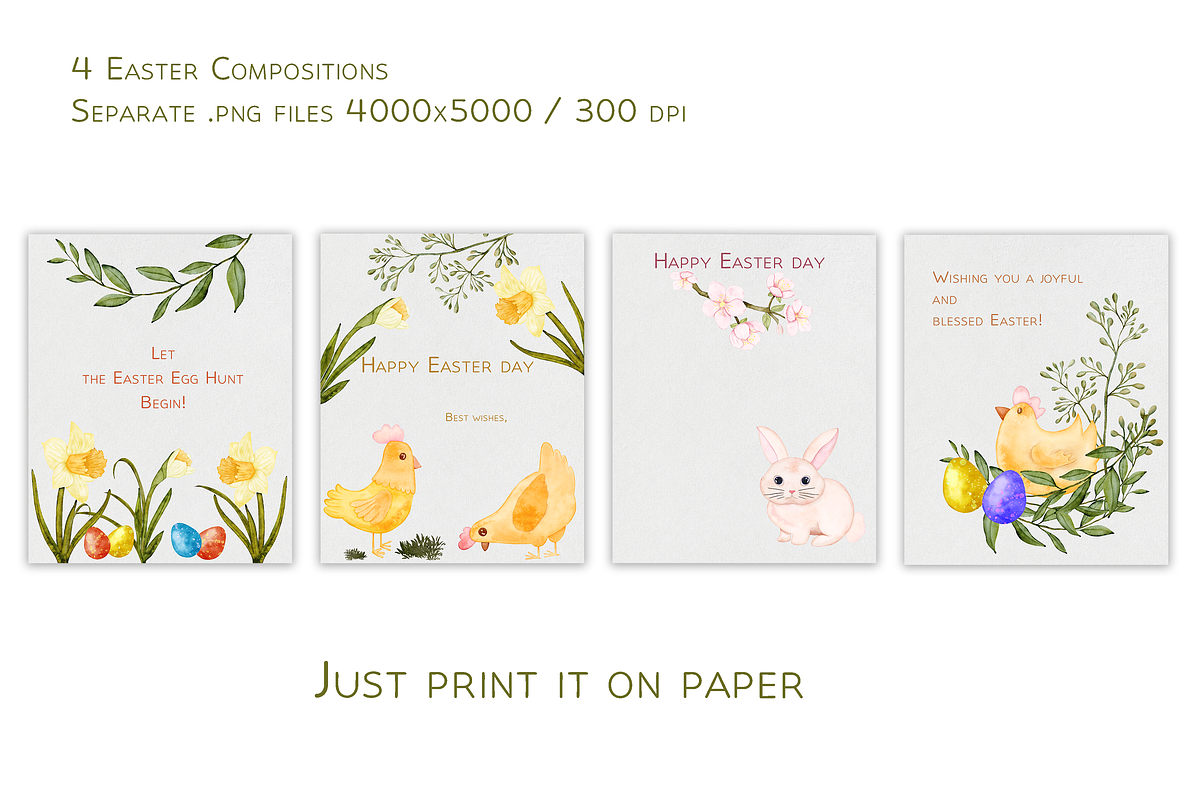 Pastel Easter Dreams Set, a Decorative Illustration by Aurella Art (Photo 4 of 11)