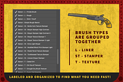 Saloon Photoshop Brush Collection preview 6