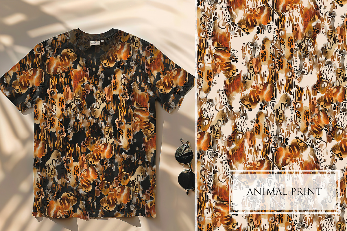 Watercolor Animal Print, a Pattern Graphic by Knopazyzy (Photo 3 of 8)