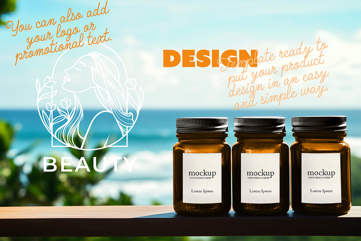 Apothecary Bottle Mockup Scene, a Packaging Mockup by McLittle Stock (Photo 2 of 5)