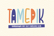 Tamepik Hand Drawn Display, a Font by Forberas Club (Thumbnail 1 of 7)