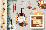 Winter Spices Watercolor Clipart, a Seasonal Illustration by AnitaPol (Thumbnail 13 of 13)