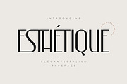 Esthetique - Elegant & Stylish Font, a Sans Serif Font by Krismagraph (Thumbnail 1 of 12)