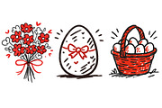 Hand Drawn Doodle Easter Spring Clip, an Illustration by Designworld (Thumbnail 6 of 6)