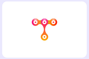 Letter T - Tech Chain Logo Template, a Branding & Logo Template by Graplick
