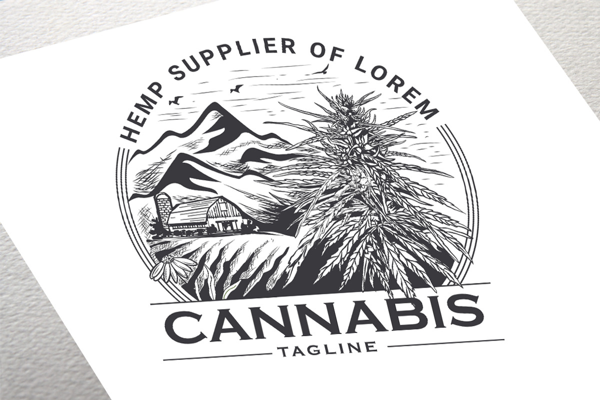Cannabis Logo, a Branding & Logo Template by Shwet Art (Photo 3 of 3)