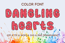 Dangling Hearts - Color Font