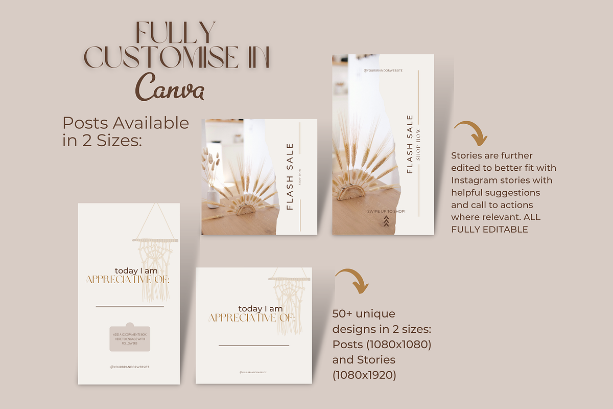 Boho Chic Minimal Instagram Template, a Social Media Template by Faytemplates (Photo 8 of 8)