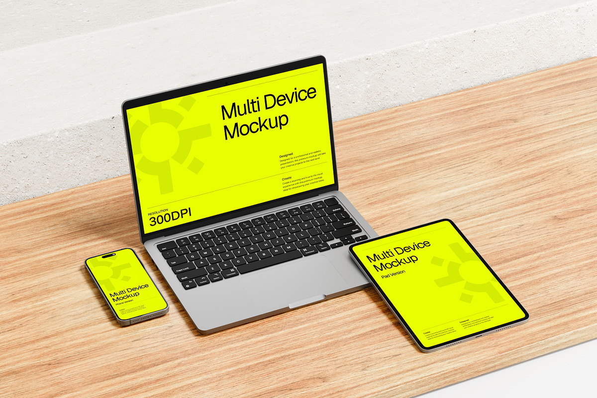 Multi Device Mockup, a Device Mockup by SLAB! Design (Photo 4 of 6)