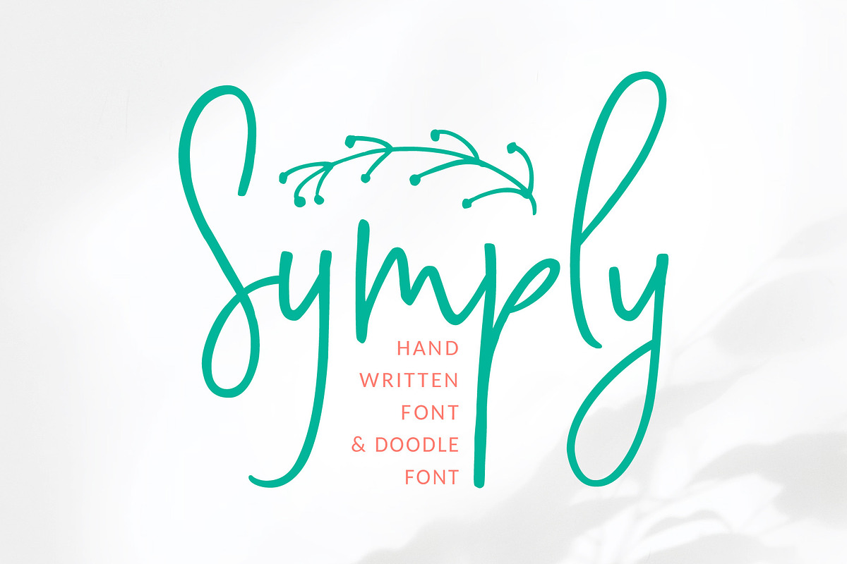 Symply handwritten font